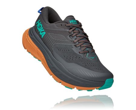 Hoka One One Stinson Atr 6 Moški Trail Tekaški Čevlji Temno Siva / Oranžna SI-403582Y